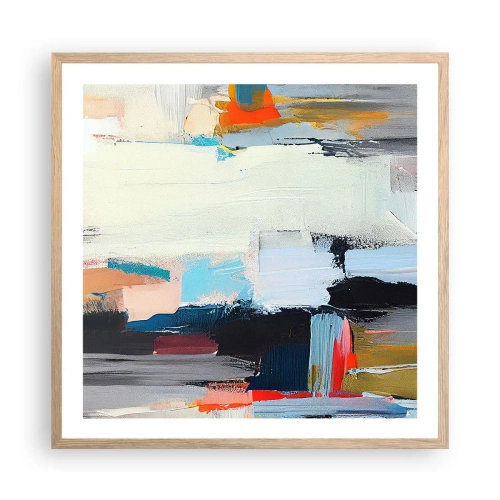 Poster in einem Rahmen aus heller Eiche - Gibt es eine Methode? - 60x60 cm