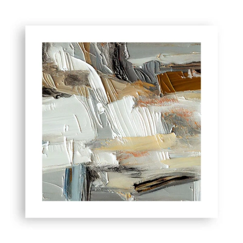 Poster - Bunte Schichten - 40x40 cm