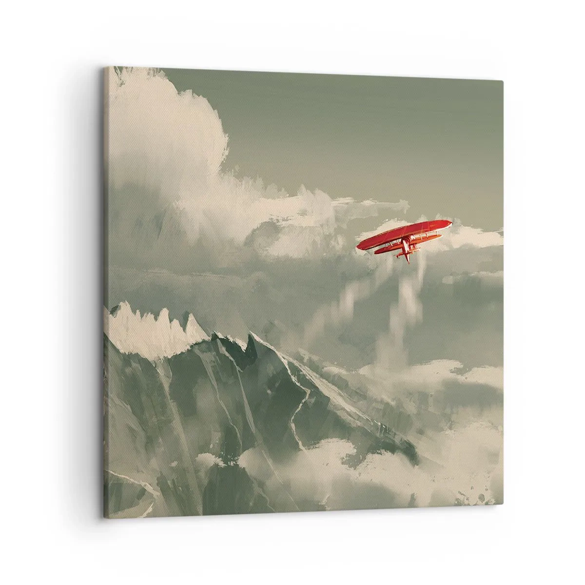 Bild auf Leinwand - Leinwandbild - Furchtloser Pionier - 50x50 cm