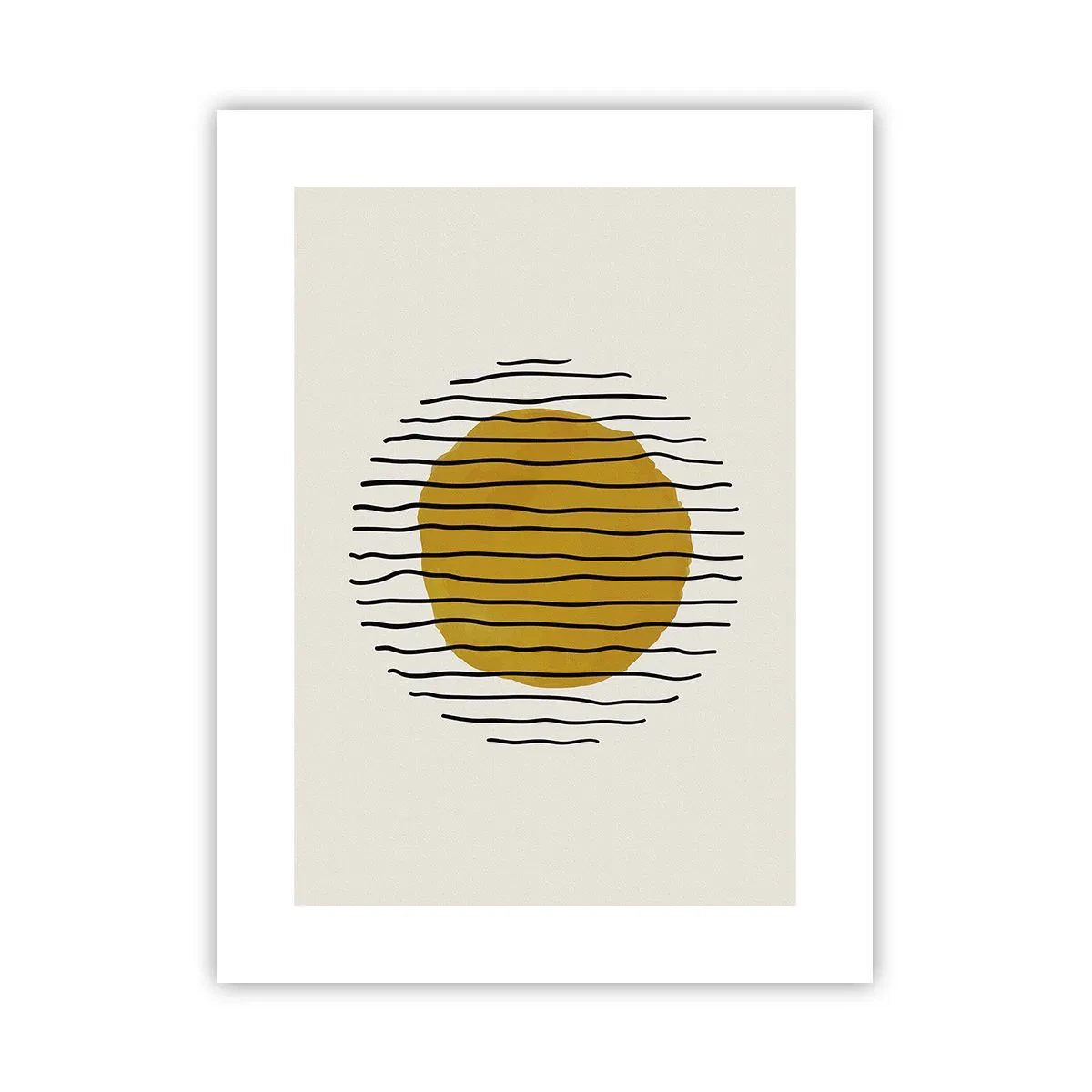 Poster - Abstraktion, die vor Hitze zittert - 30x40 cm