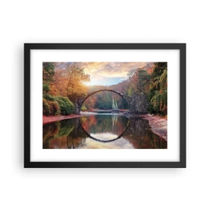 Poster in einem schwarzem Rahmen - Auf der anderen Seite des Spiegels - 40x30 cm