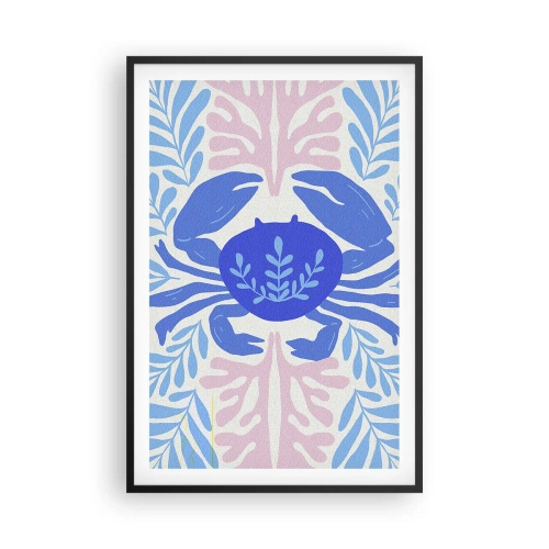 Poster in einem schwarzem Rahmen - Wie eine Meeresblume - 61x91 cm