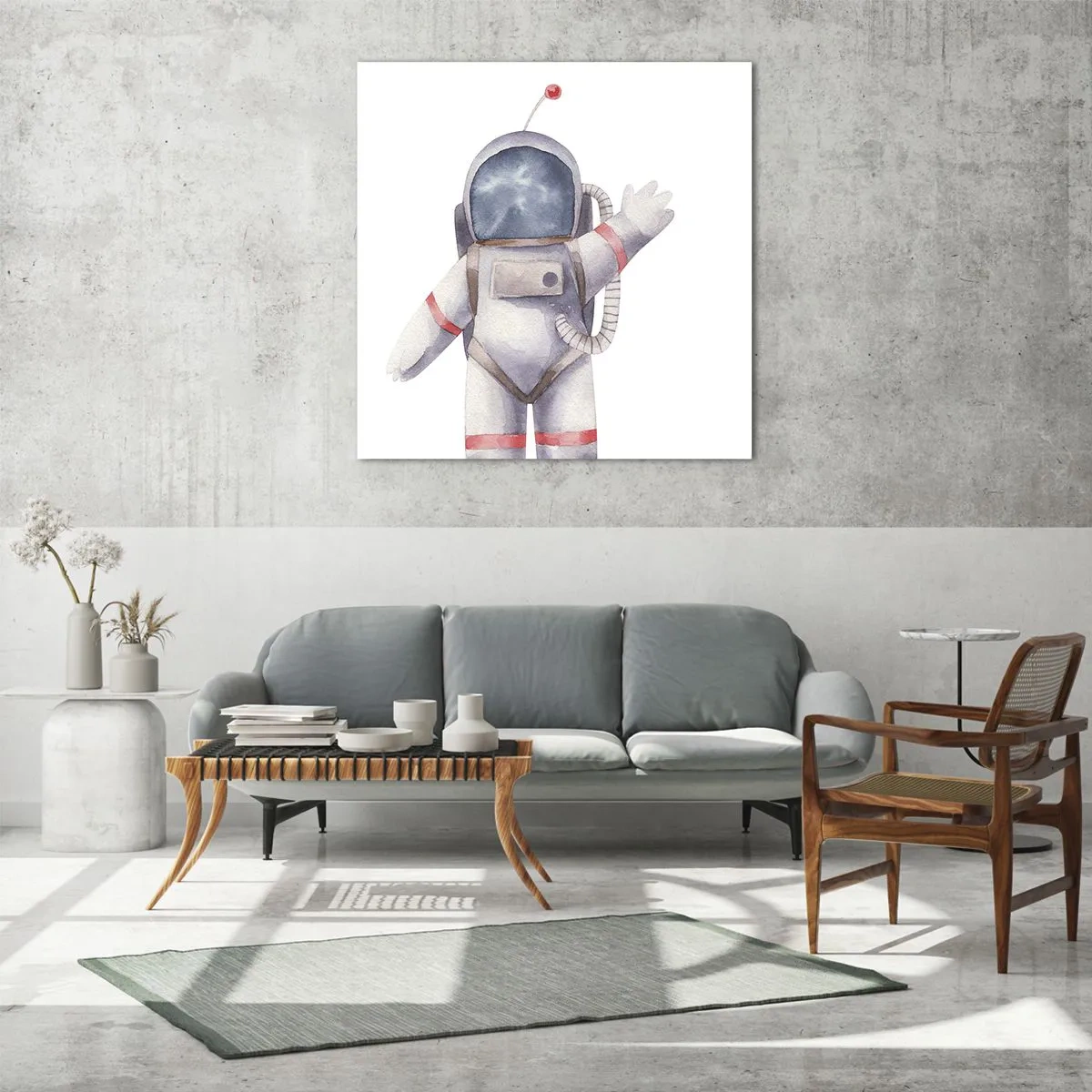 Glasbild - Bild auf glas - Bis dann! - 60x60 cm