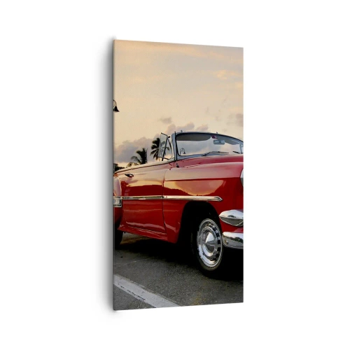 Bild auf Leinwand - Leinwandbild - Die rote Hitze der Tropen - 65x120 cm