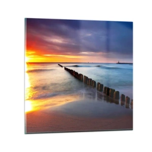 Glasbild - Bild auf glas - Lausche der Stille - 70x70 cm