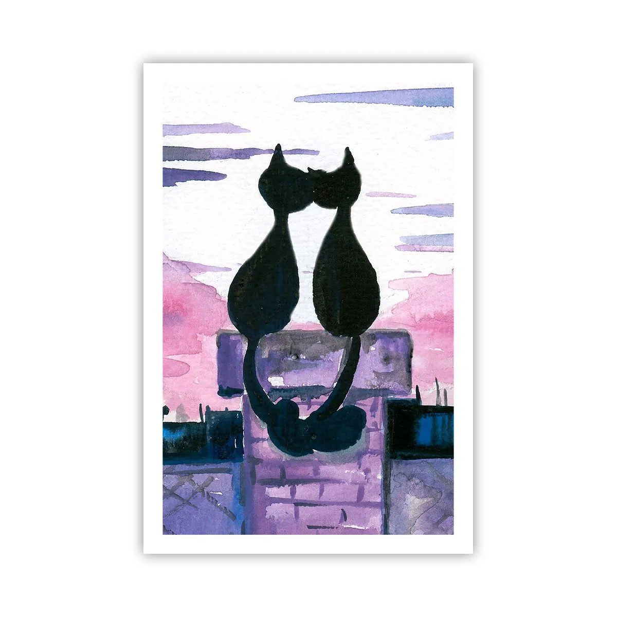 Poster - Rendez-vous unter dem Mond - 61x91 cm
