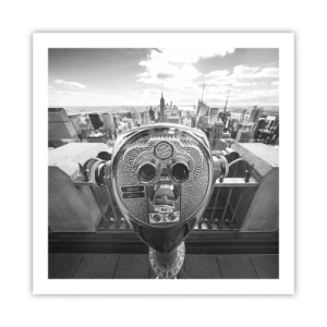 Poster - Stadt über den Städten - 60x60 cm