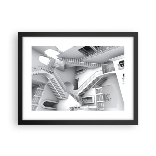 Poster in einem schwarzem Rahmen - Die Paradoxien des Weltraums - 40x30 cm