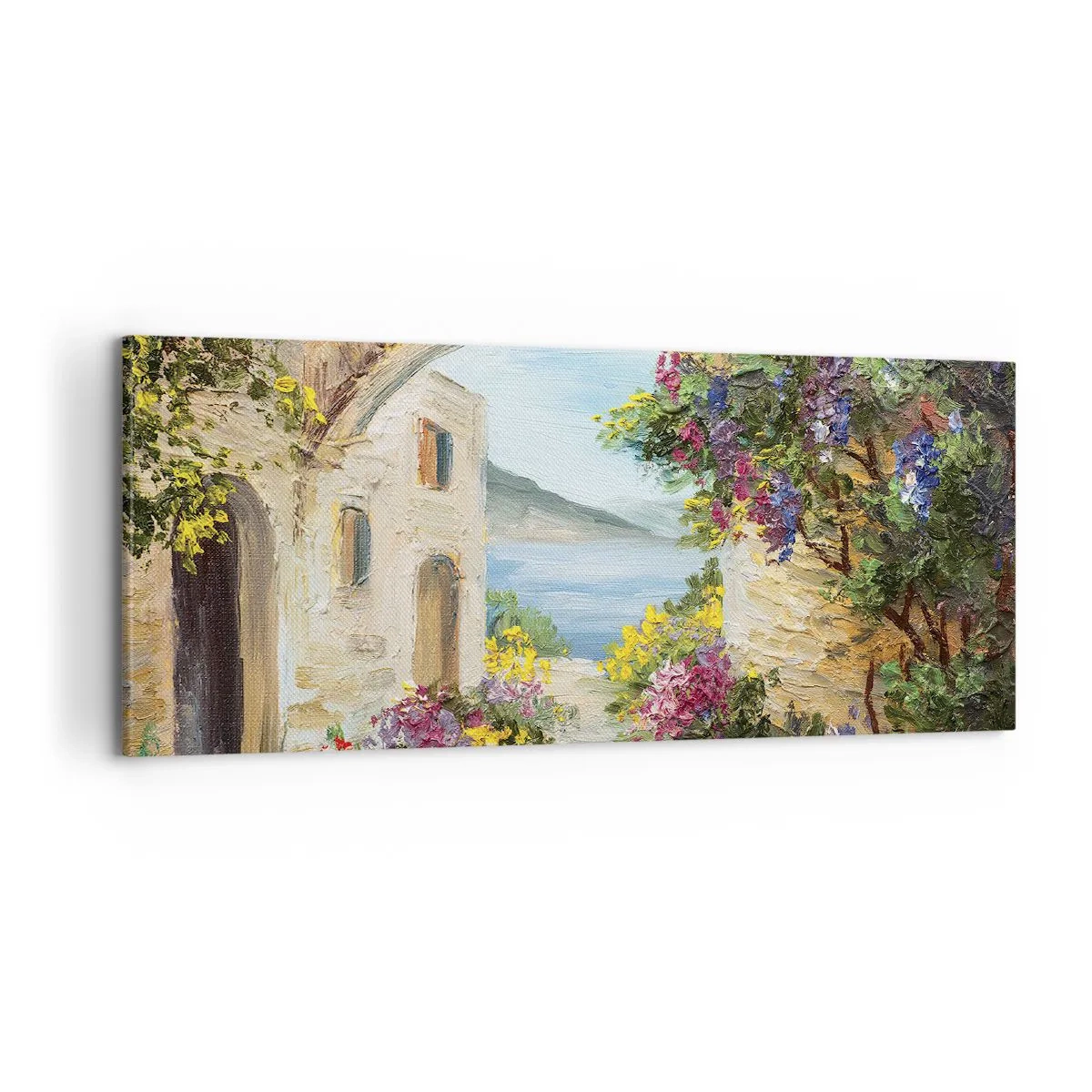 Bild auf Leinwand - Leinwandbild - Charme einer Küstenprovinz - 100x40 cm