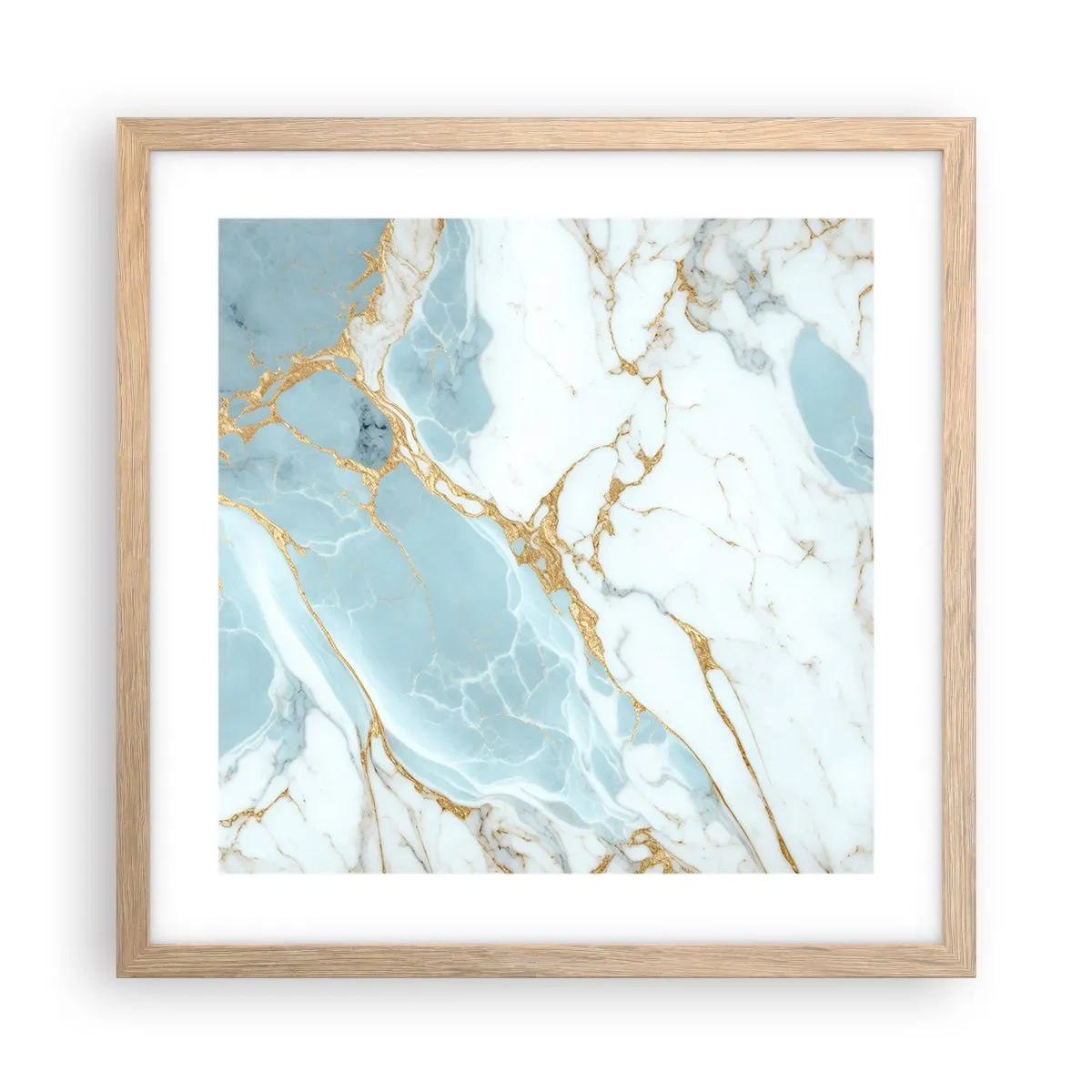 Poster in einem Rahmen aus heller Eiche - Reichtum des Steins - 40x40 cm