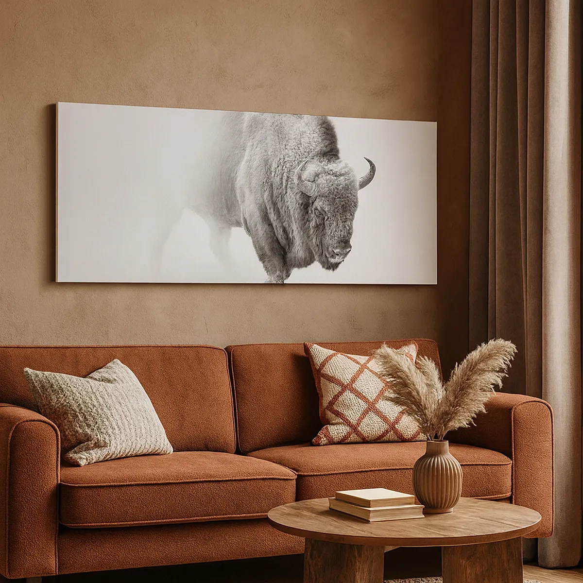 Bild auf Leinwand - Leinwandbild - König der Prärie - 30x30 cm