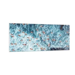 Glasbild - Bild auf glas - Die Küstenparade - 100x40 cm