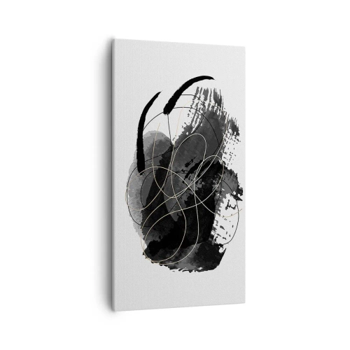 Bild auf Leinwand - Leinwandbild - Aus Schwarz entstanden - 55x100 cm