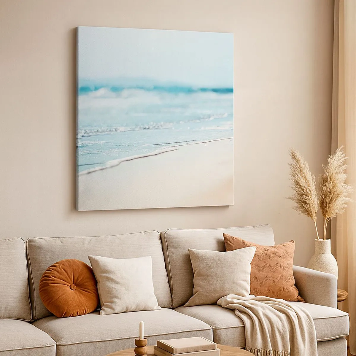 Bild auf Leinwand - Leinwandbild - Hitze und Lärm - 30x30 cm