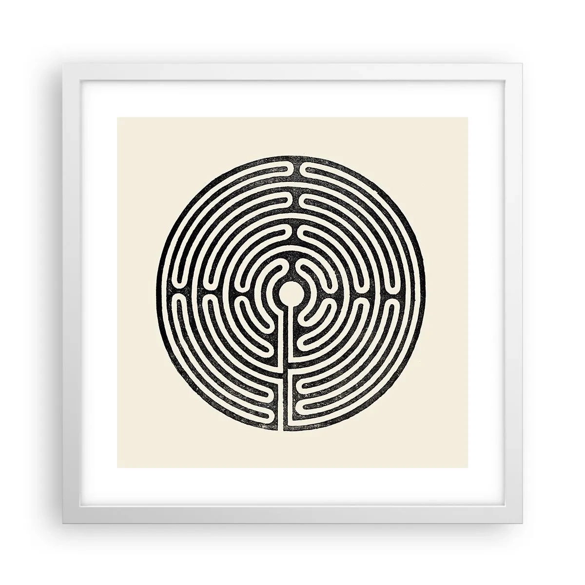 Poster in einem weißen Rahmen - Geheimnisvolle Ordnung - 40x40 cm