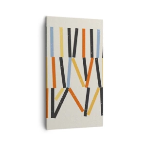 Bild auf Leinwand - Leinwandbild - Komposition auf der Ebene - 45x80 cm