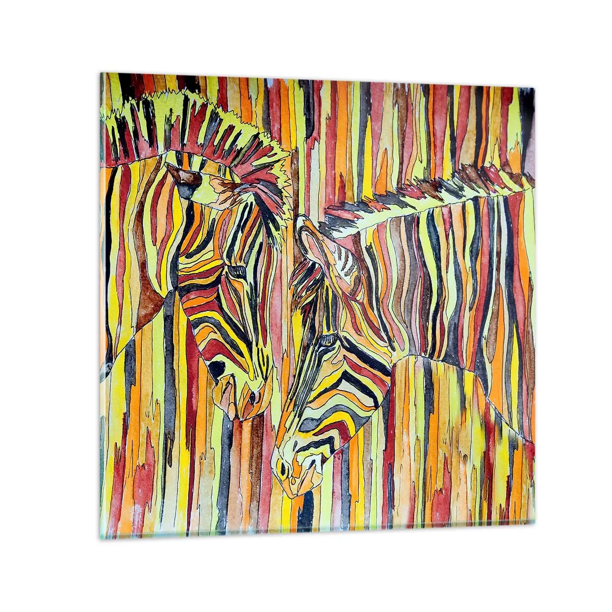 Glasbild - Bild auf glas - Also du auch... - 60x60 cm