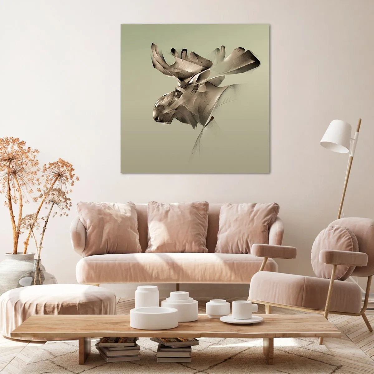 Bild auf Leinwand - Leinwandbild - Die sanfte Kraft des Friedens - 50x50 cm