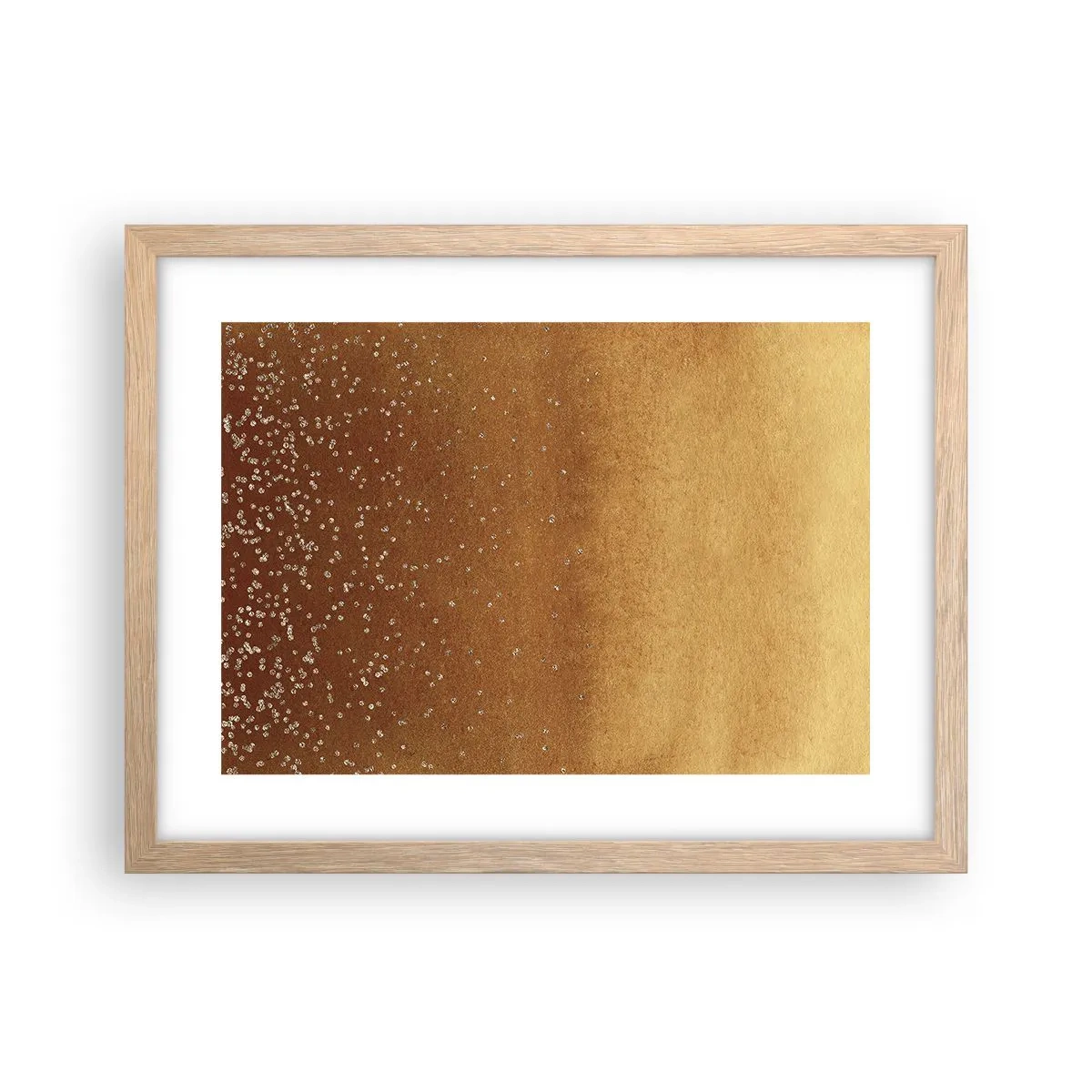 Poster in einem Rahmen aus heller Eiche - Die Geburt des Lichts - 40x30 cm
