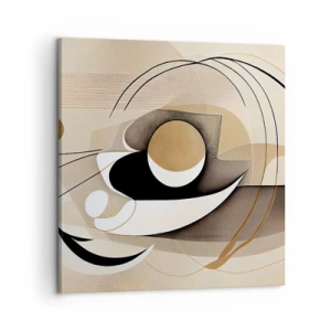 Bild auf Leinwand - Leinwandbild - Komposition: die Essenz des Wortes - 60x60 cm