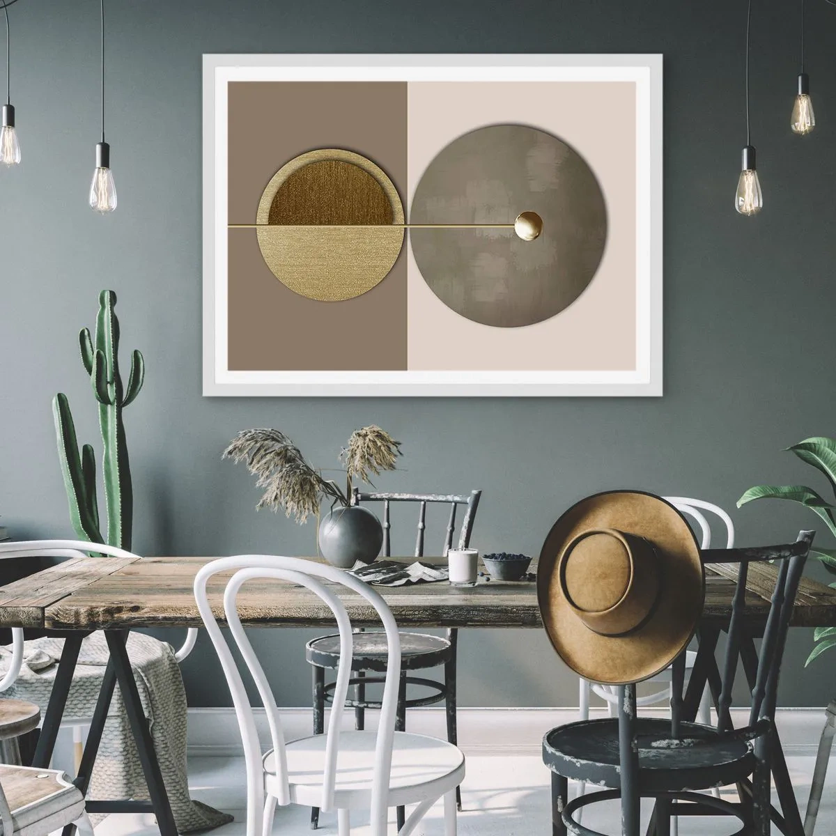 Poster in einem weißen Rahmen - Perfekte Balance - 100x70 cm