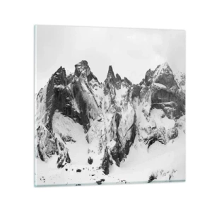 Glasbild - Bild auf glas - Gefährlicher Granitgrat - 30x30 cm
