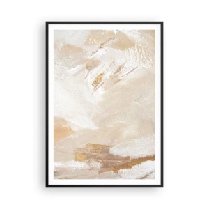 Poster in einem schwarzem Rahmen - Pastellkomposition - 70x100 cm