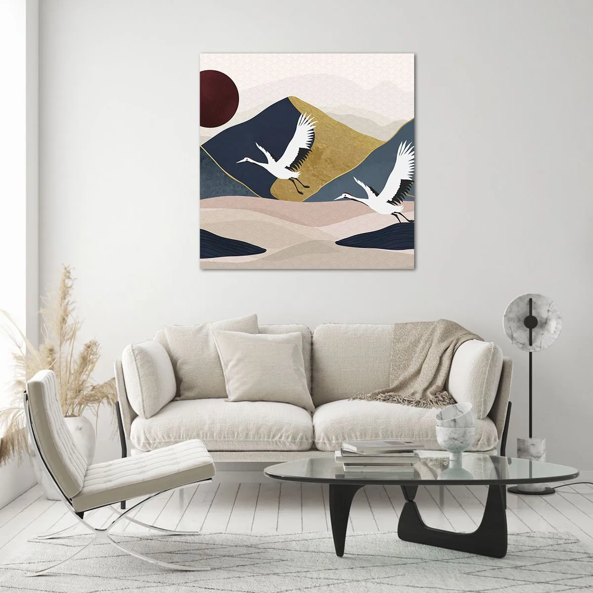 Glasbild - Bild auf glas - Es ist wieder ein Tag VERFLOGEN - 50x50 cm