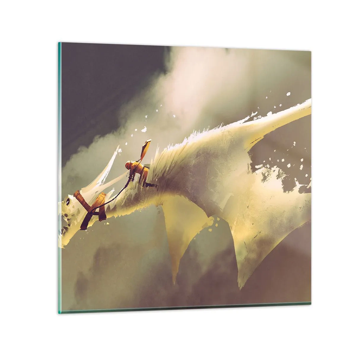 Glasbild - Bild auf glas - Die Welt zur Rettung - 40x40 cm