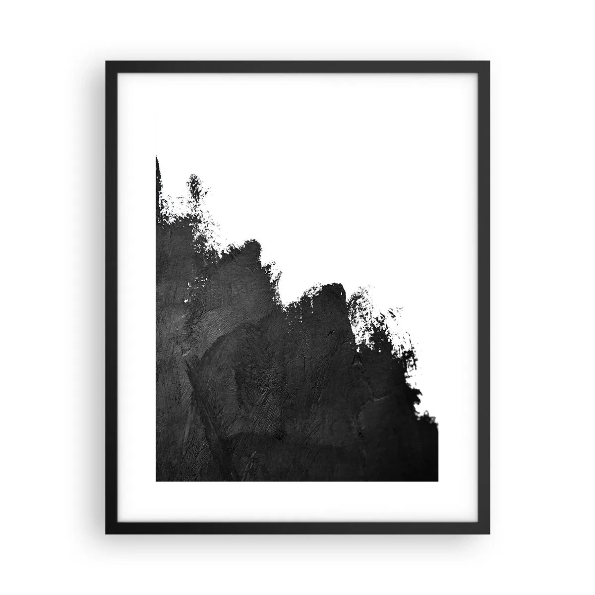 Poster in einem schwarzem Rahmen - Elemente: Erde - 40x50 cm
