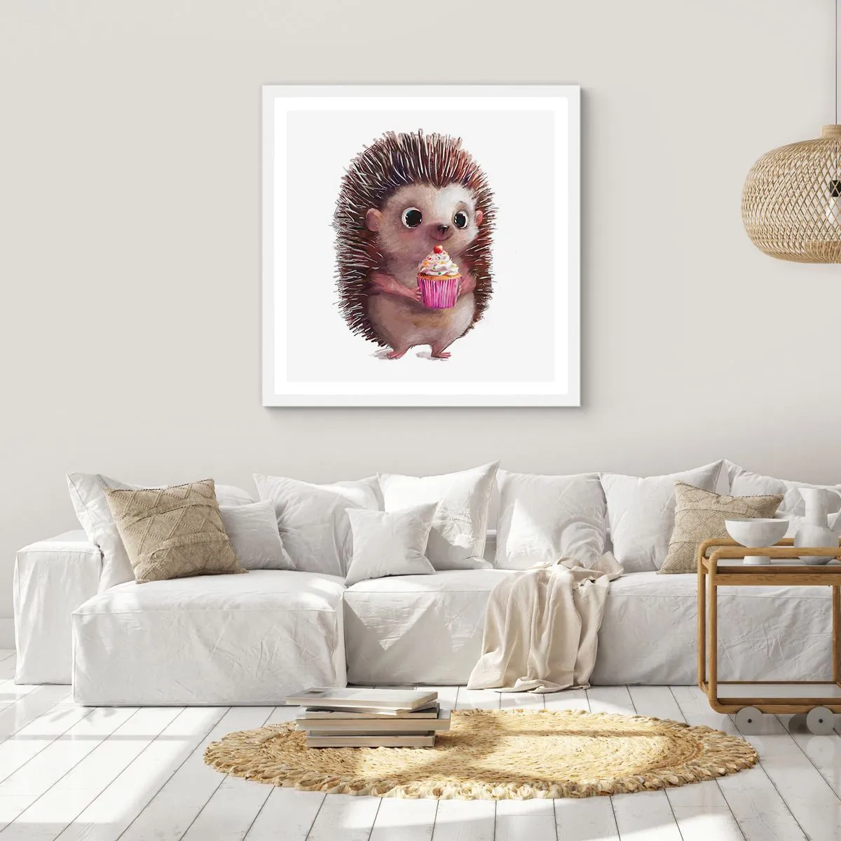 Poster in einem weißen Rahmen - Der Feiertag ist jeden Tag - 30x30 cm