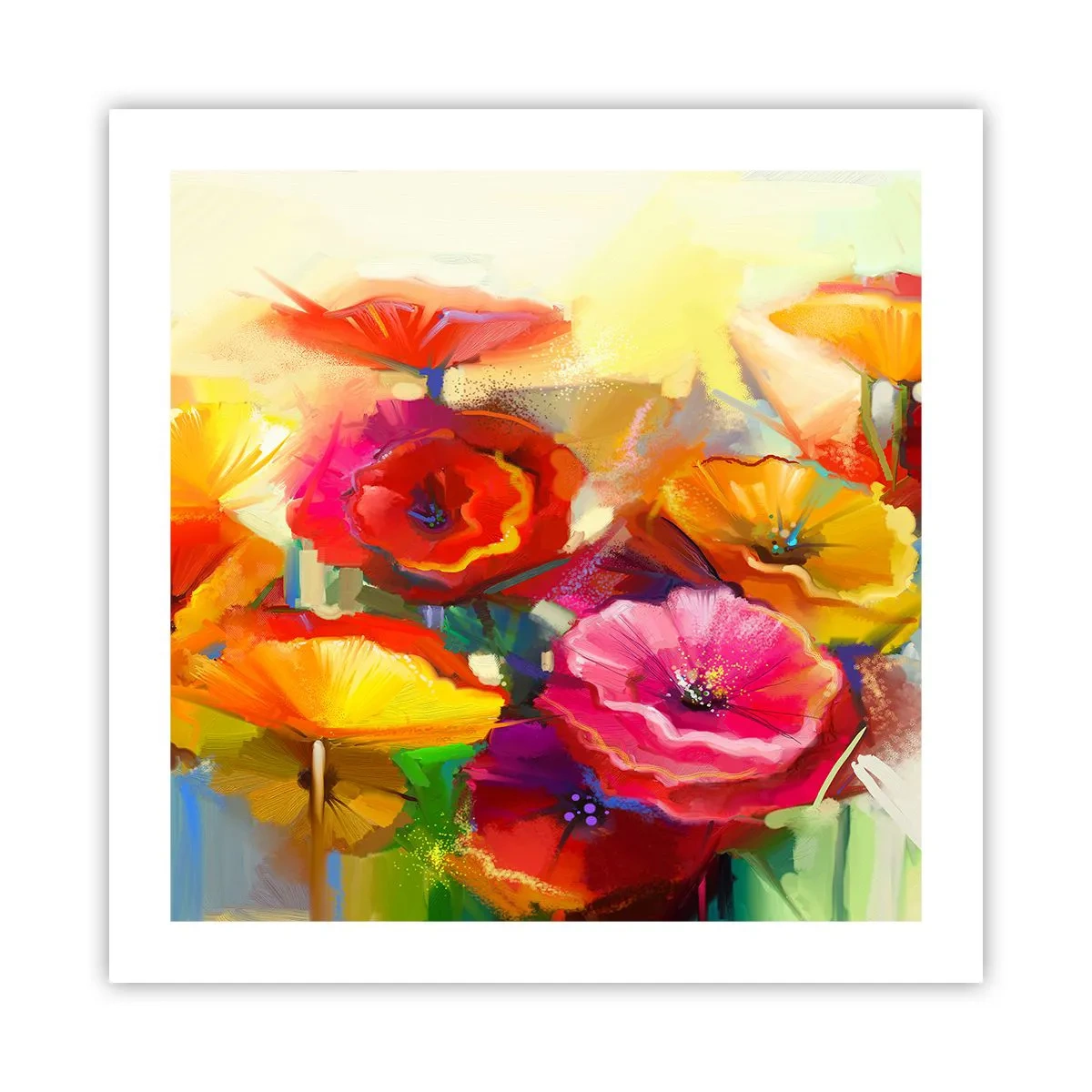 Poster - Nicht nur rot - 50x50 cm