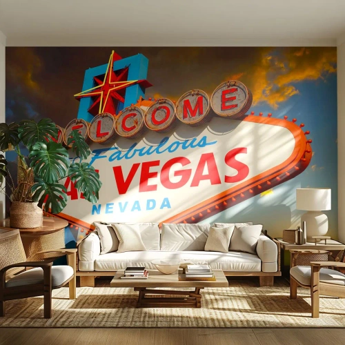 Fototapete Premium Canvas - Für ein Lächeln des Schicksals - Reisen, Las Vegas, Stadt - 400x280 cm