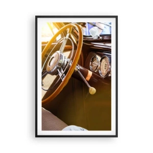 Poster in einem schwarzem Rahmen - Ein Hauch von Luxus aus der Vergangenheit - 61x91 cm