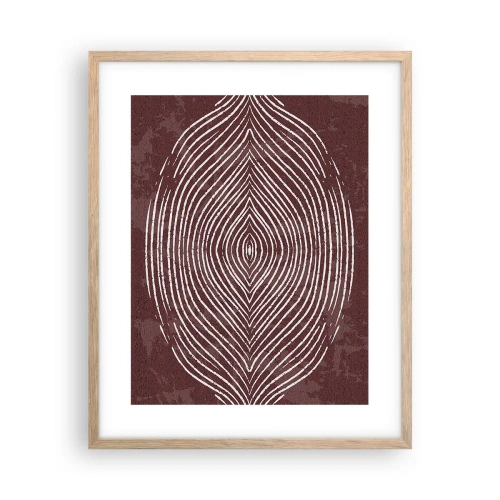 Poster in einem Rahmen aus heller Eiche - Der Raum spricht - 40x50 cm