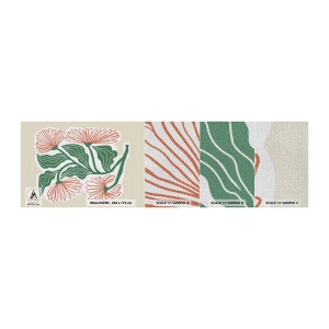 Fototapeten Muster Premium Canvas - Im Folkstil und modern - Boho, Blumen, Minimalismus - 100x30 cm