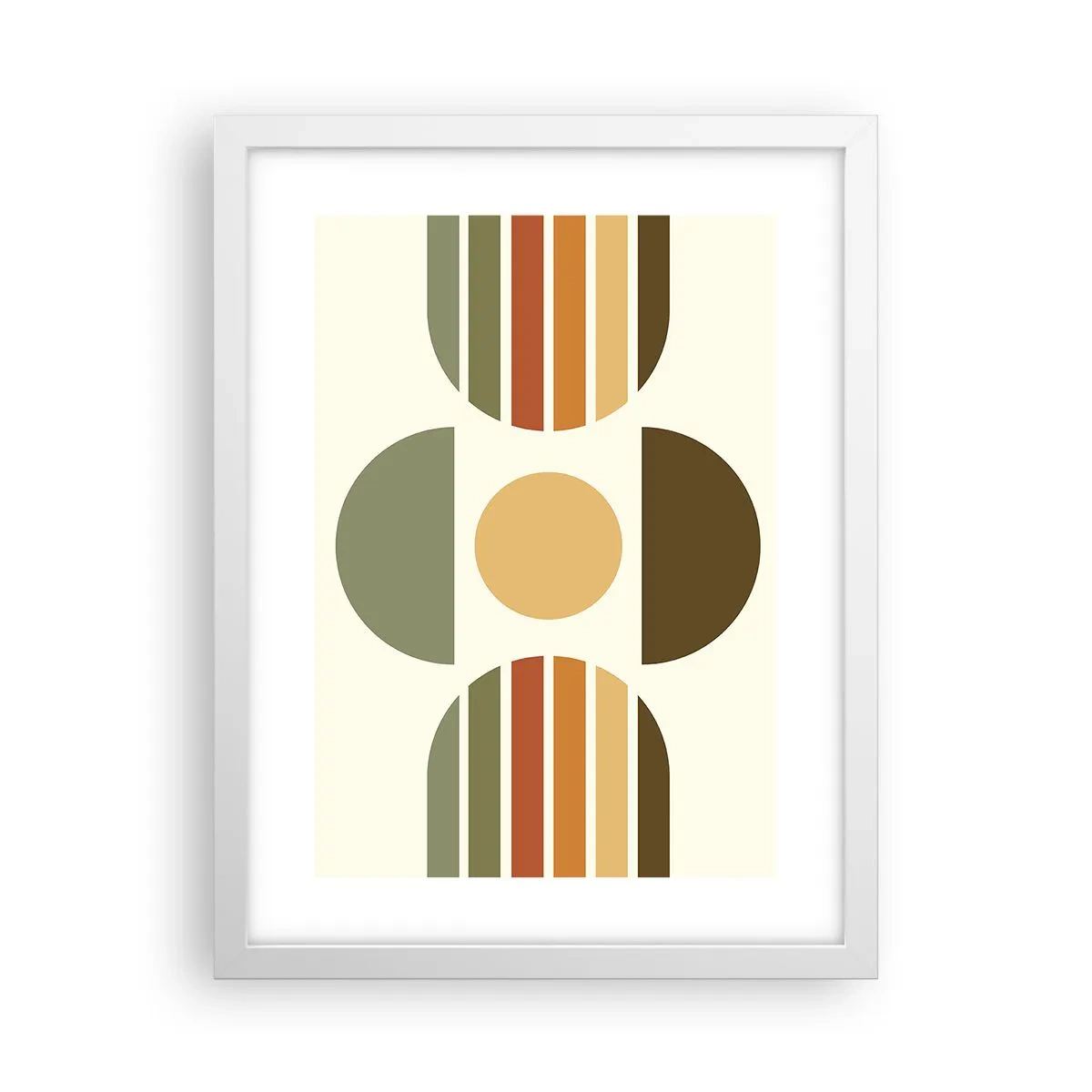 Poster in einem weißen Rahmen - In Erdtönen - 30x40 cm
