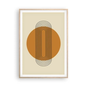 Poster in einem Rahmen aus heller Eiche - Perfekter Plan - 70x100 cm