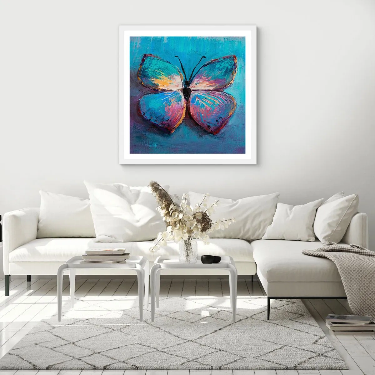 Poster in einem weißen Rahmen - In all seiner Pracht - 50x50 cm