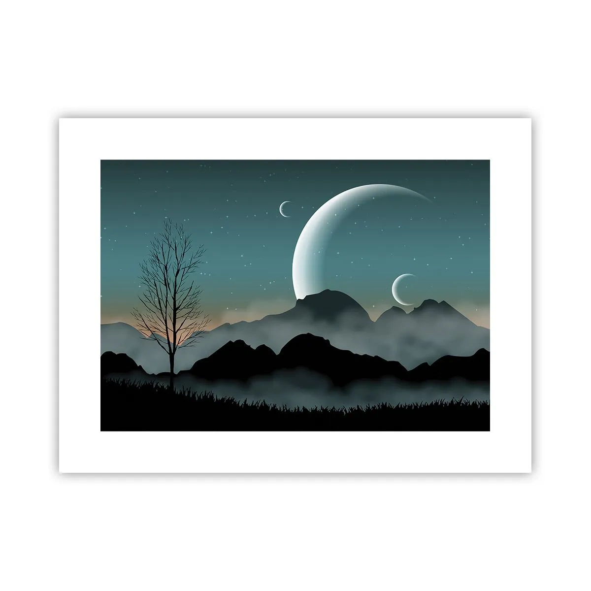 Poster - Karneval in der Sternenacht - 40x30 cm