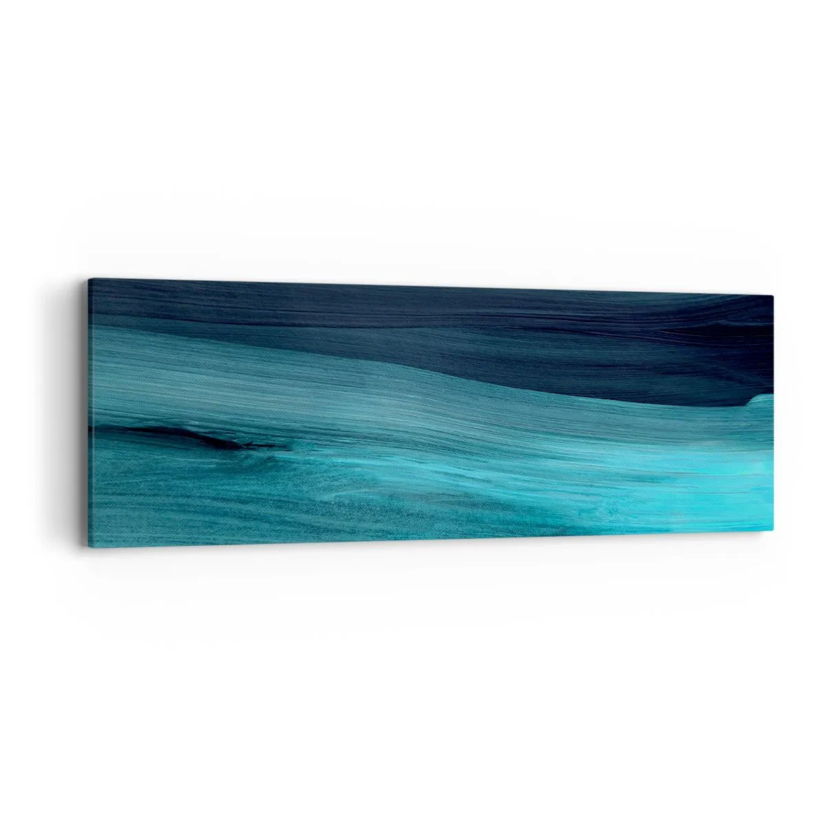 Bild auf Leinwand - Leinwandbild - Gehen Sie mit dem Strom - 90x30 cm