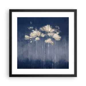 Poster in einem schwarzem Rahmen - Wie Blütenblätter im Wind - 40x40 cm