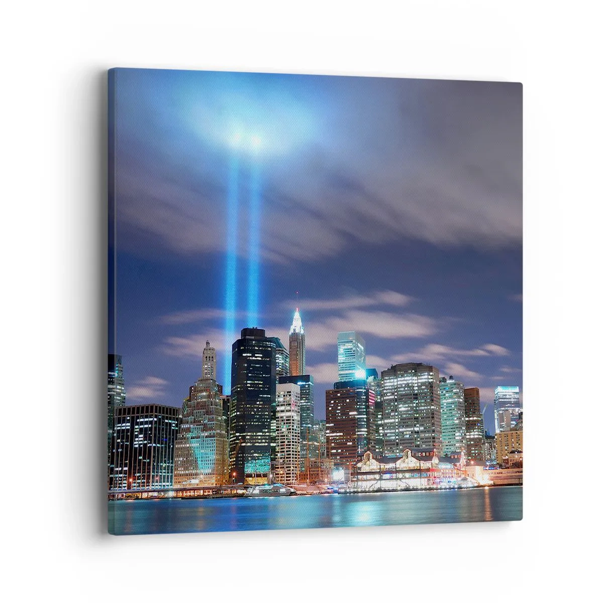 Bild auf Leinwand - Leinwandbild - Erreiche den Himmel mit dem Licht - 40x40 cm