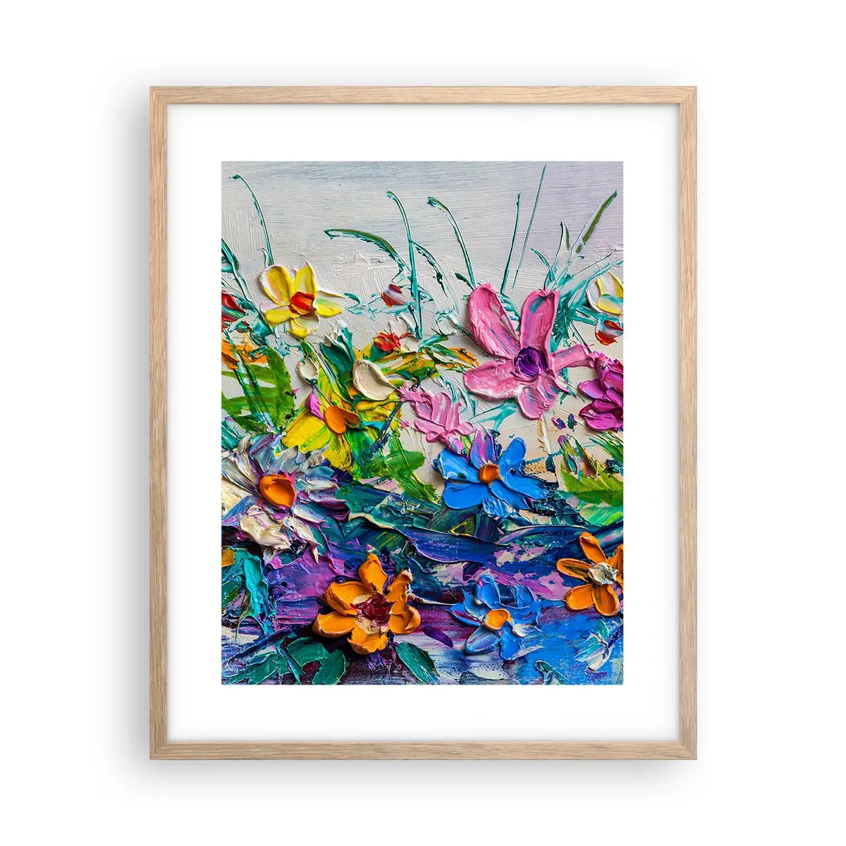 Poster in einem Rahmen aus heller Eiche - Überhaupt kein Stillleben - 40x50 cm