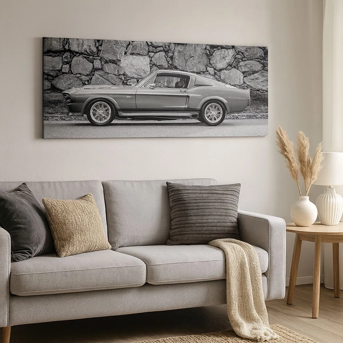Bild auf Leinwand - Leinwandbild - Die Legende der 1960er - 100x40 cm