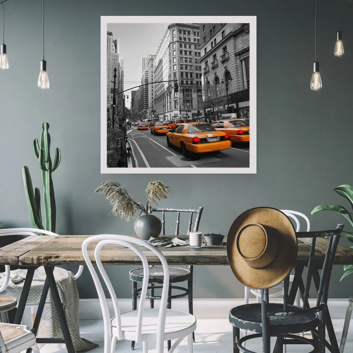 Poster - Sonnen der Großstadt - 60x60 cm