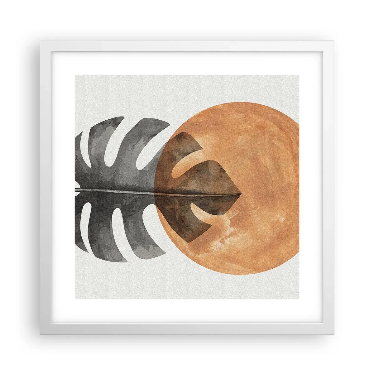 Poster in einem weißen Rahmen - Immer die Sonne - 40x40 cm