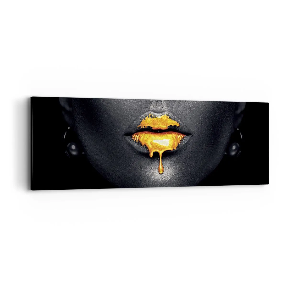 Bild auf Leinwand - Leinwandbild - Goldmaul - 90x30 cm