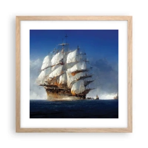 Poster in einem Rahmen aus heller Eiche - Der große Ruhm! - 40x40 cm