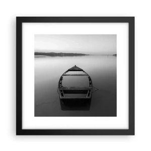 Poster in einem schwarzem Rahmen - Sehnsucht und Melancholie - 30x30 cm